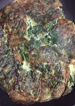 Una foto de Tortilla de acelga discreta, fina y sencilla