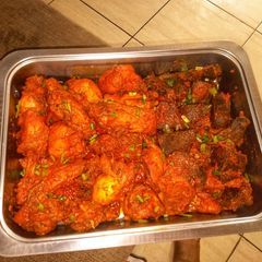 A picture of Peppered Chicken and beef.