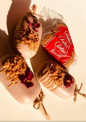 صورة لوصفة ايس كريم اللوتس طعمها يجنن 😋😍