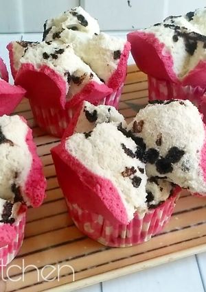 Foto resep Bolu Kukus Mekar Buah Naga