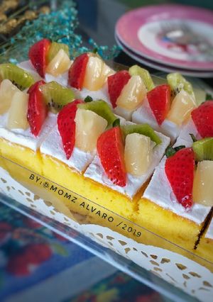 Foto resep Fruit cake/cake potong