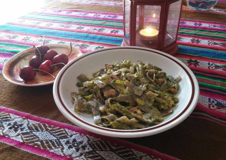 Pizzoccheri verdi e gialli