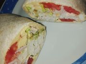 Una foto de wraps de jamón queso