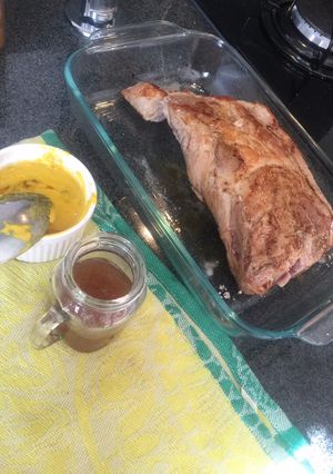 Una foto de Pulpa de cerdo a la mostaza