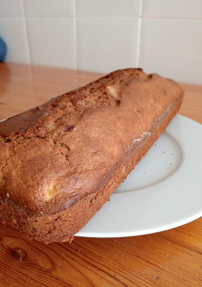 Una foto de Banana bread con harina de espelta