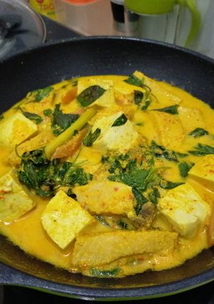 Foto resep Ikan tuna santan bumbu kuning
