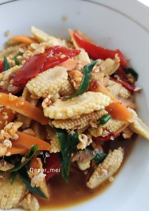 Foto resep Tumis jagung muda (keputren)
