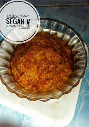 Foto resep Sambel nanas segar plus teri
