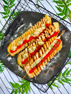 Foto resep Kentang Spiral Goreng Rasa Jagung Bakar