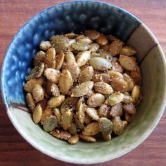 A picture of Spicy Fried Pepitas (Pumpkin Seeds).