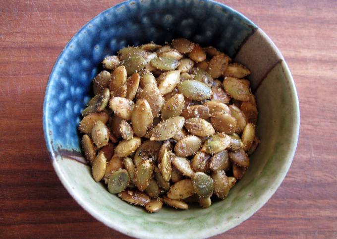 Spicy Fried Pepitas (Pumpkin Seeds)