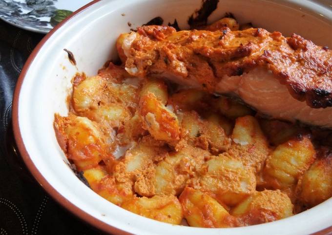 Step-by-Step Guide to Make Jamie Oliver Red pesto &amp; salmon gnocchi