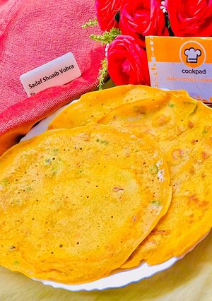 A picture of Gram flour Pancake / Baisan Chilla / Baisan Roti.