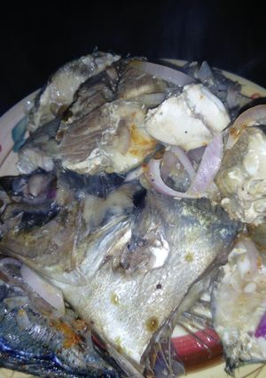 A picture of Boiled fish.