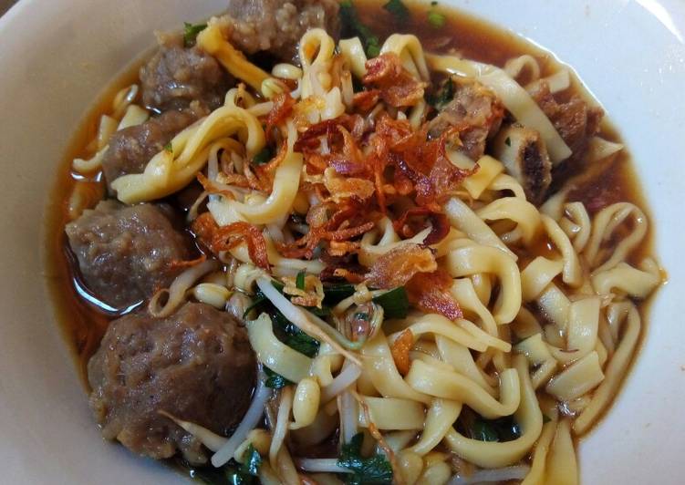 Langkah memasak Bakso sapi mantap