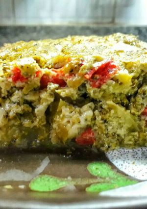 Una foto de Budín de brócoli FIT