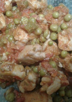Una foto de Pollo a la portuguesa