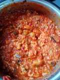 Zacuscă de legume, pentru iarnă, cu pilaf, a devenit tocăniță de legume