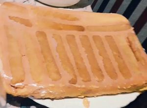 Una foto de Postre de vainillas y flan (postre borracho)