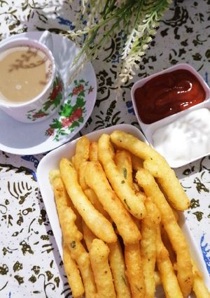 Foto resep Fried Long potato.. Simple dan praktis