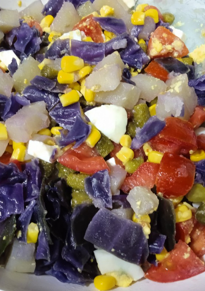 Una foto de Ensaladilla multicolor