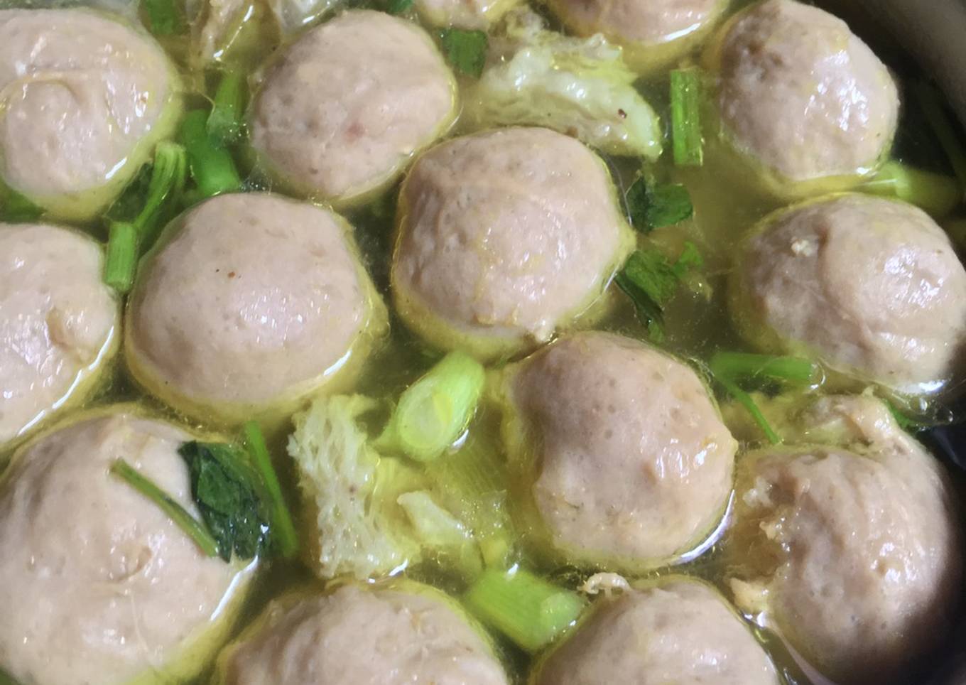 Bakso kuah soto bening