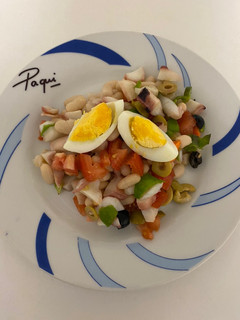 Una foto de Ensalada de judías blancas