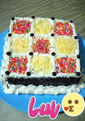 Foto resep b'day cake sederhana