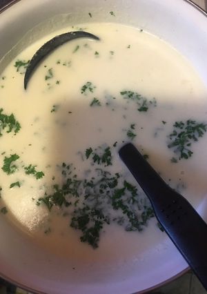 A picture of Potato soup.