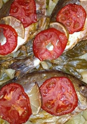 صورة لوصفة صينيه سمك بالفرن