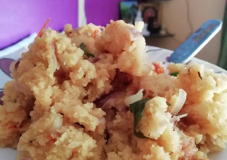 Recipe of Super Quick Homemade Rava vegetables upma