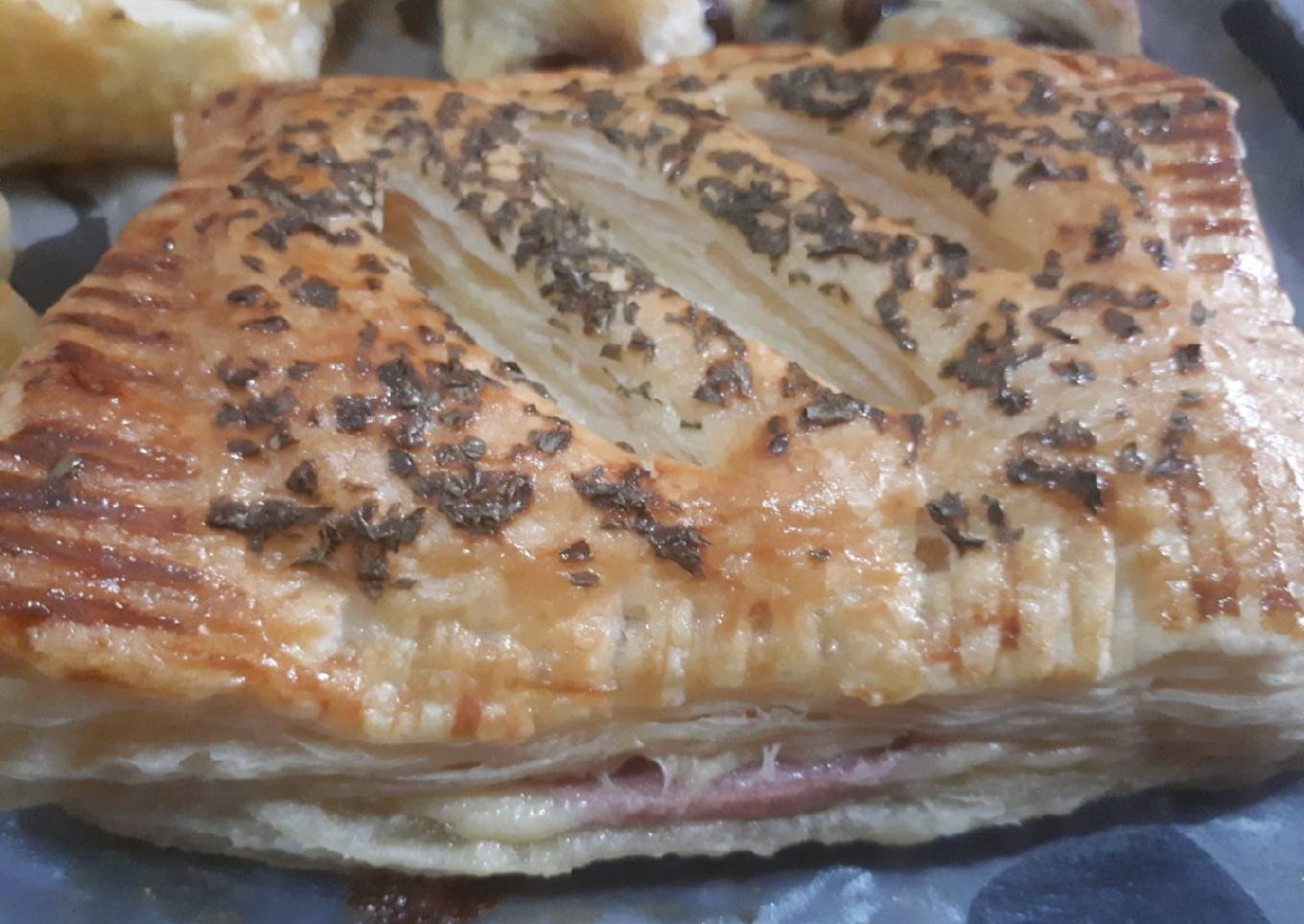 Pastry smoke beef cheese