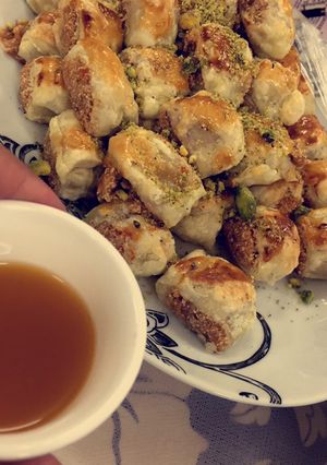 صورة لوصفة بقلاوه بالبف باستري
