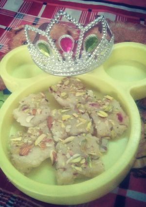 A picture of Coconut Mithai.