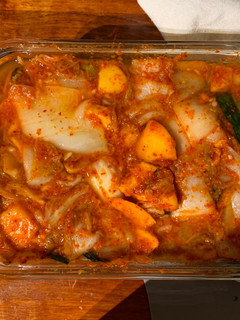 A picture of Feasting at Home's kimchi recipe!.