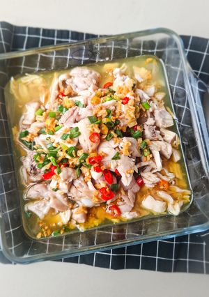 Foto resep Ayam Suwir Kukus
