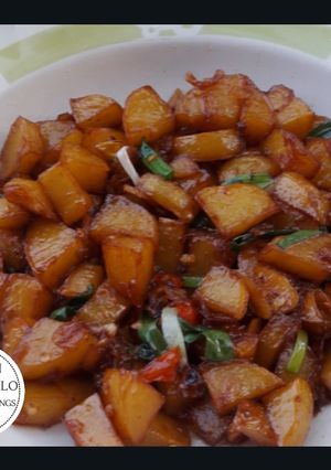 Foto resep Oseng kentang pedas kering enak
