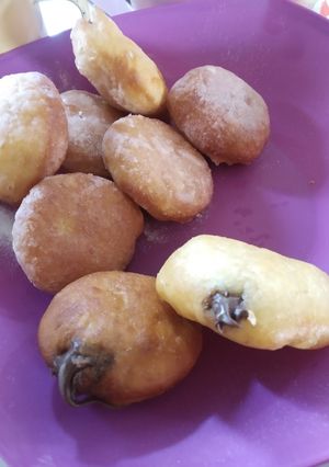 Foto resep Bomboloni coklat (donat isi coklat