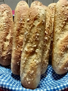 Una foto de Mini baguettes de quinoa en panificadora