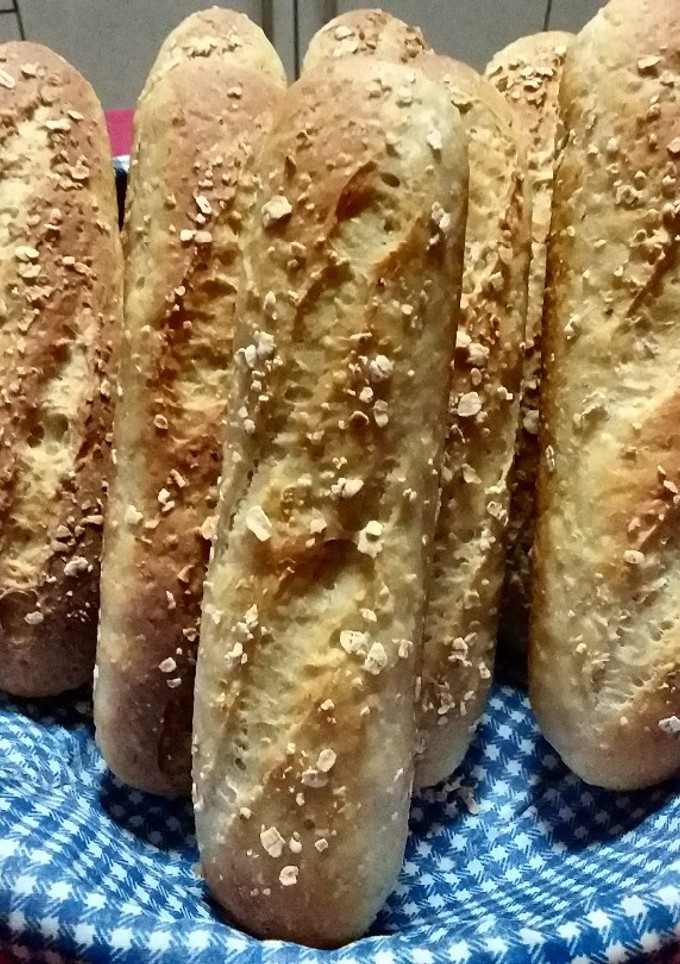 Una foto de Mini baguettes de quinoa en panificadora