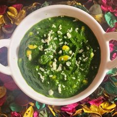 A picture of Corn Palak.