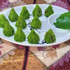 A picture of Paan coconut modak.