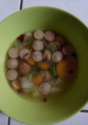 Foto resep Sup sosis (untuk si kecil)