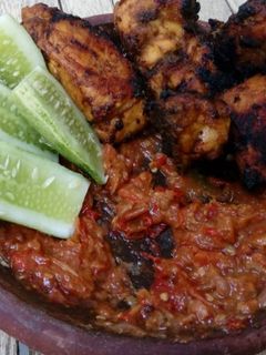 Foto resep Ayam bakar sambal terasi..