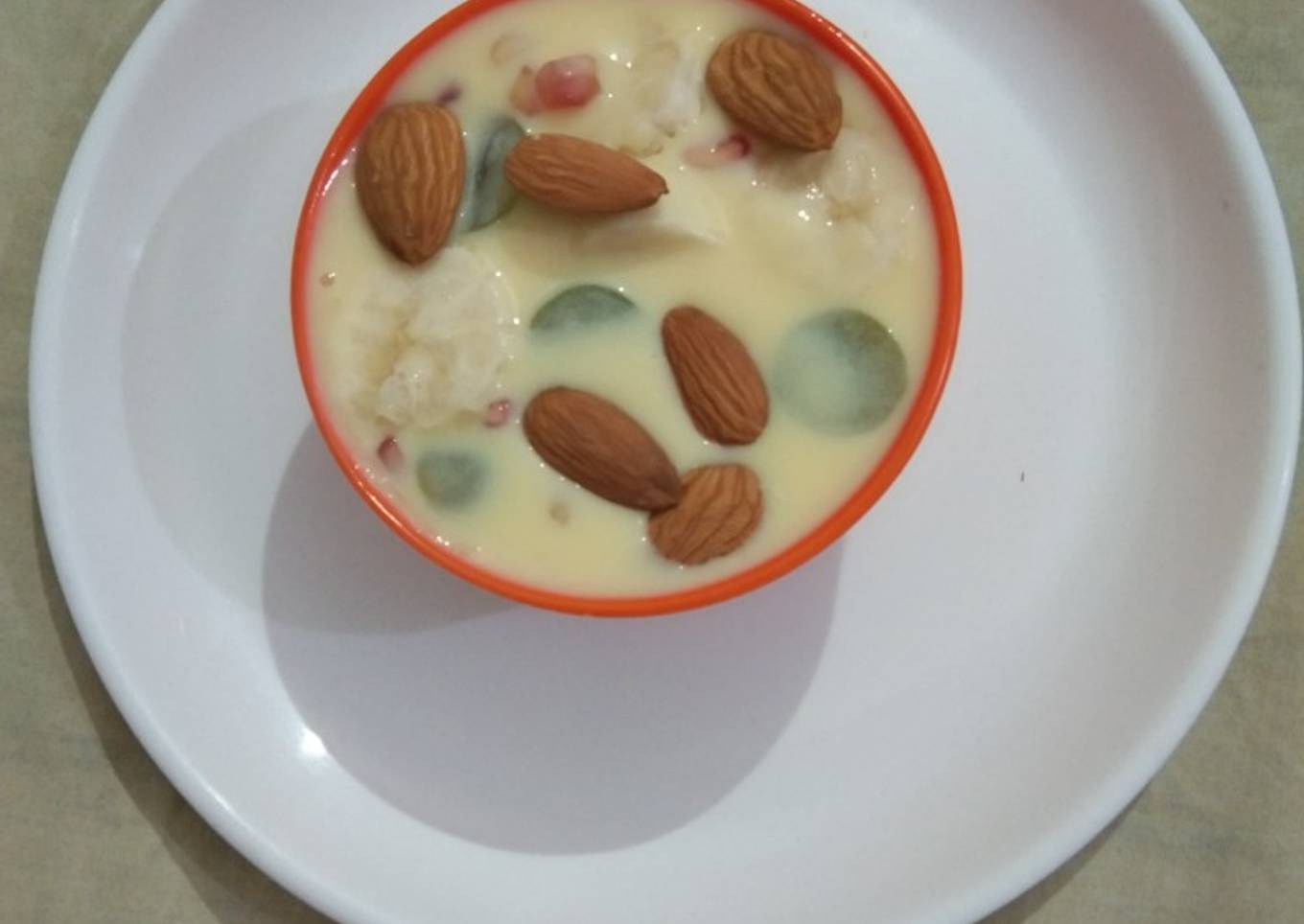 Fruit custard
