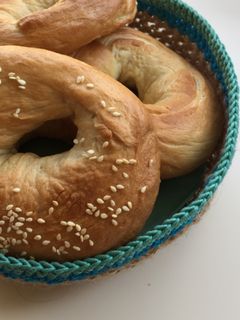 Egyszerű bagel recept fotója