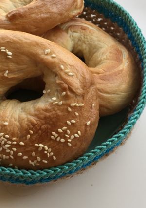 Egyszerű bagel recept fotója