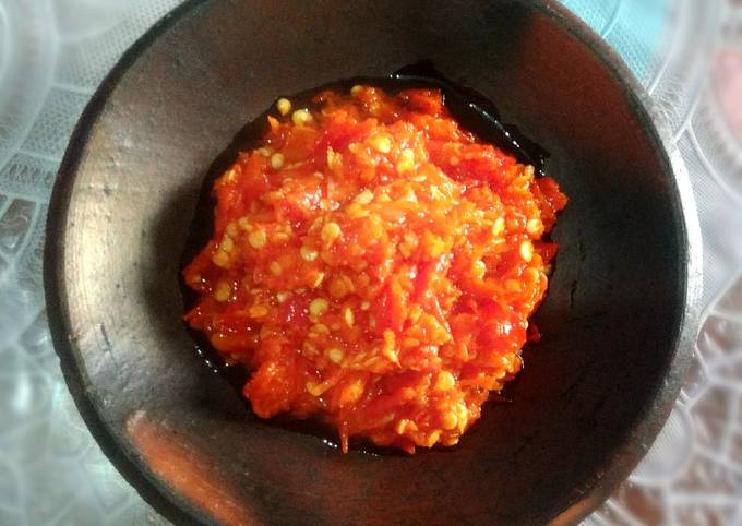 Sambel korek / sambel geprek