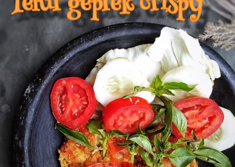 Resep Telur geprek crispy yang Bikin Ngiler