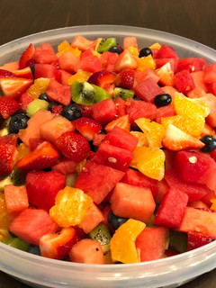 A picture of Super summer fruits salad.